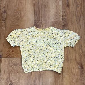Jessica Simpson Yellow Floral Top